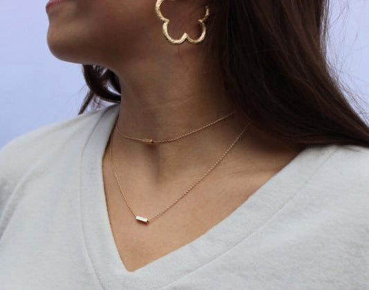 Double Petite Bar Necklace