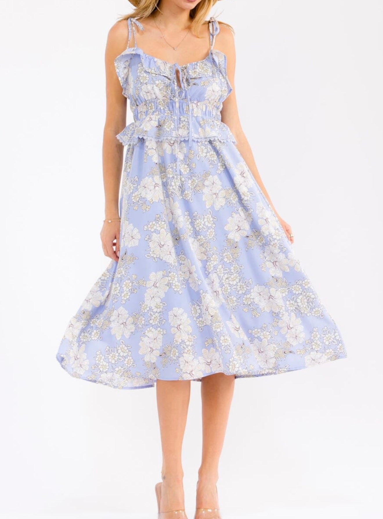 Ruffle Trim Dress
