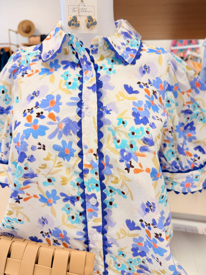 Perfect Puff Sleeve Floral Top