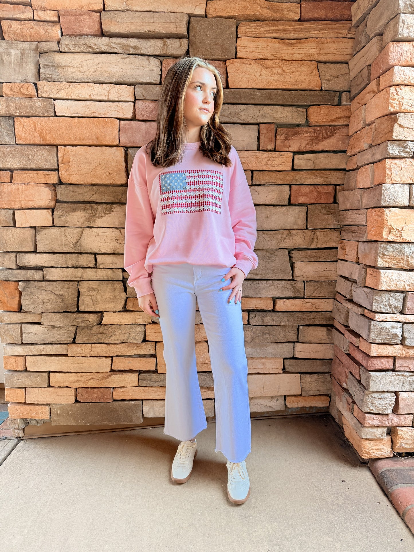 Too Cute In Pink Sweatshirt