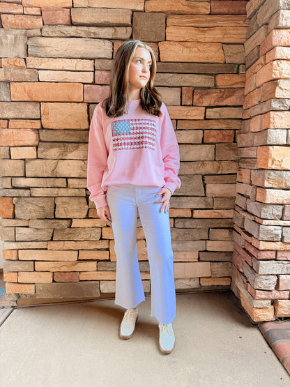 Too Cute In Pink Sweatshirt