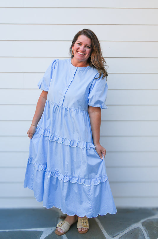 So Blue Over You Dress