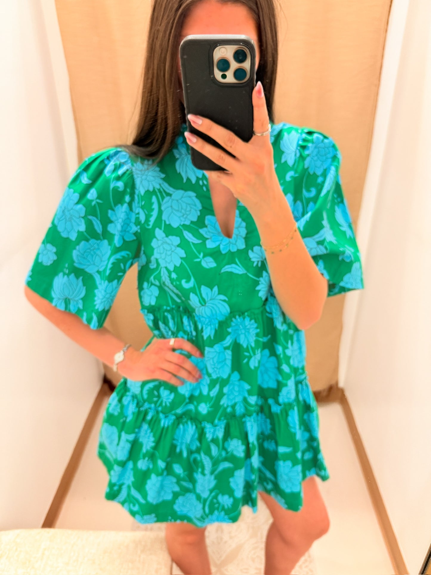 Waterlilly Floral Shift Dress