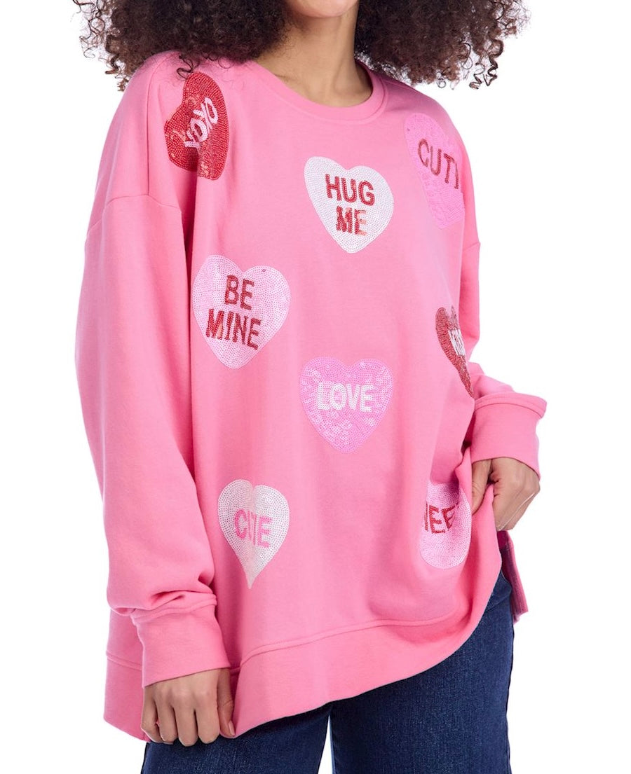 Sparkle Hearts Sweatshirt