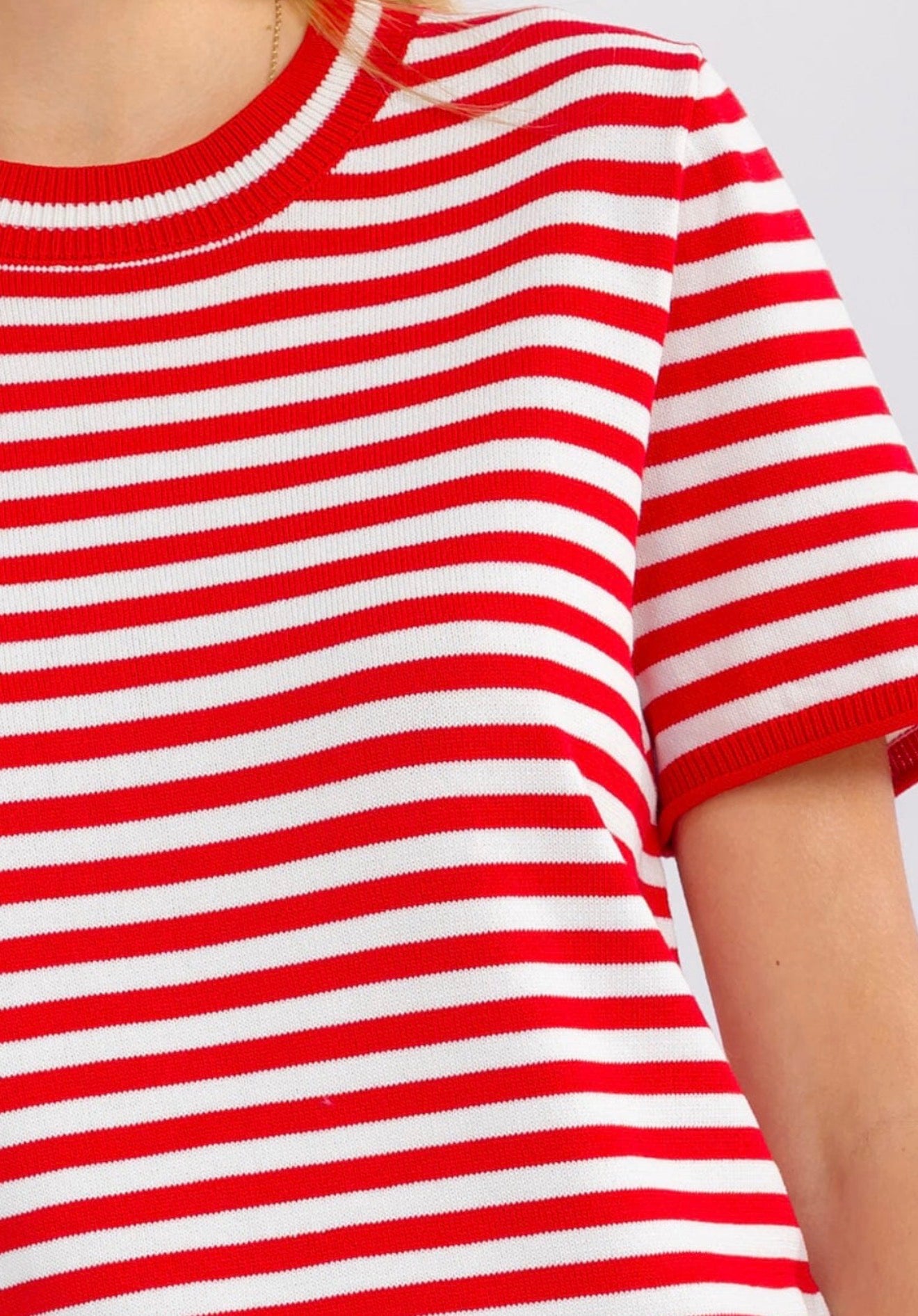 Red, White, and Stripes Top