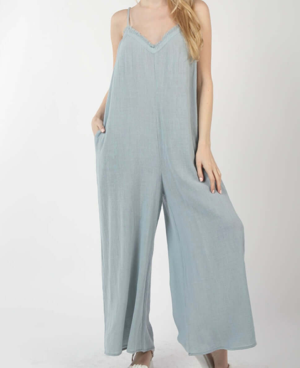 It’s A Winner! Cotton Gauze Jumpsuit