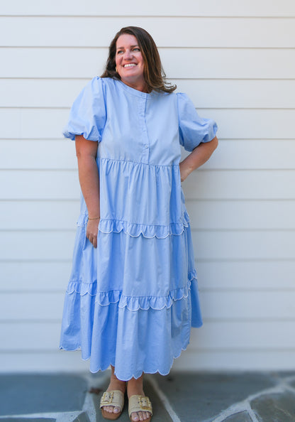 So Blue Over You Dress