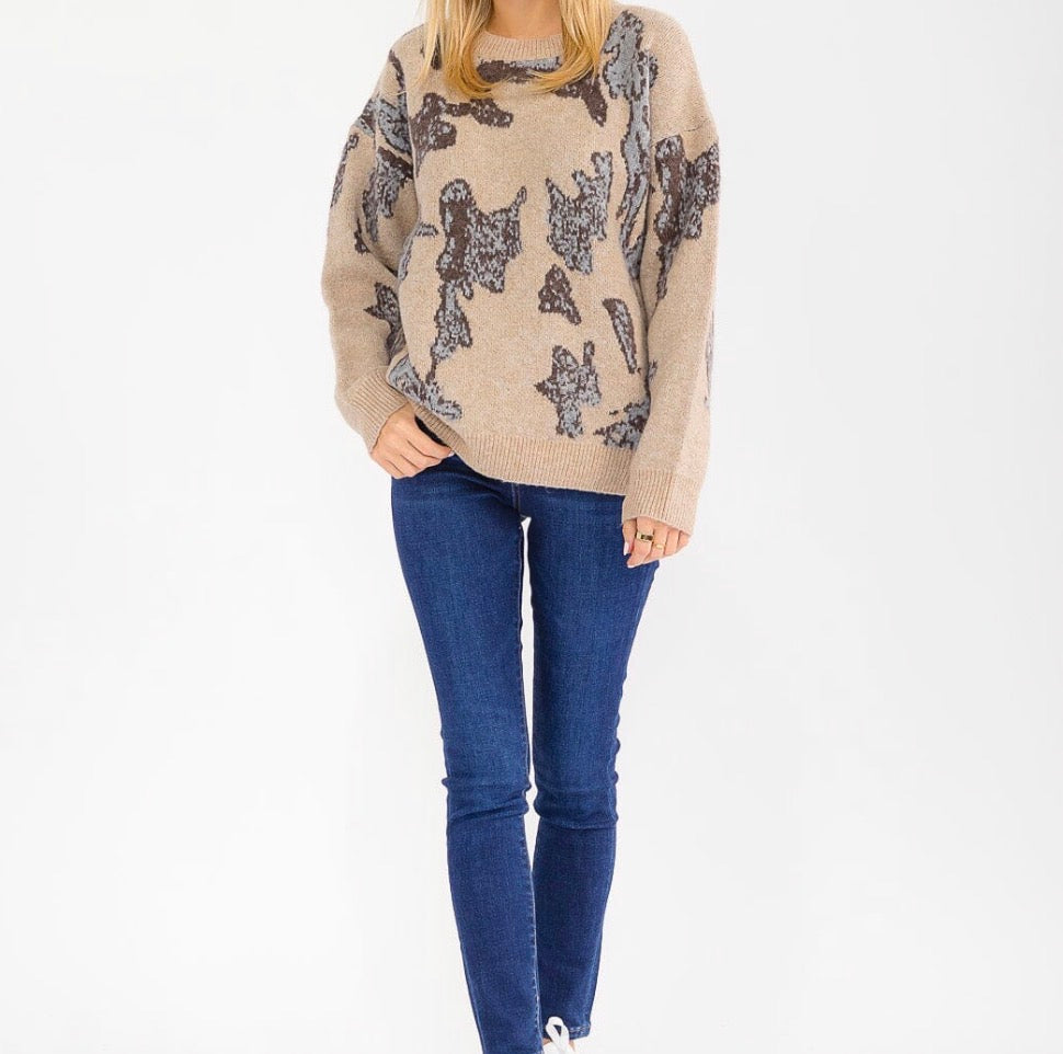 Pullover Print Sweater