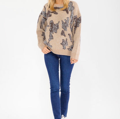 Pullover Print Sweater