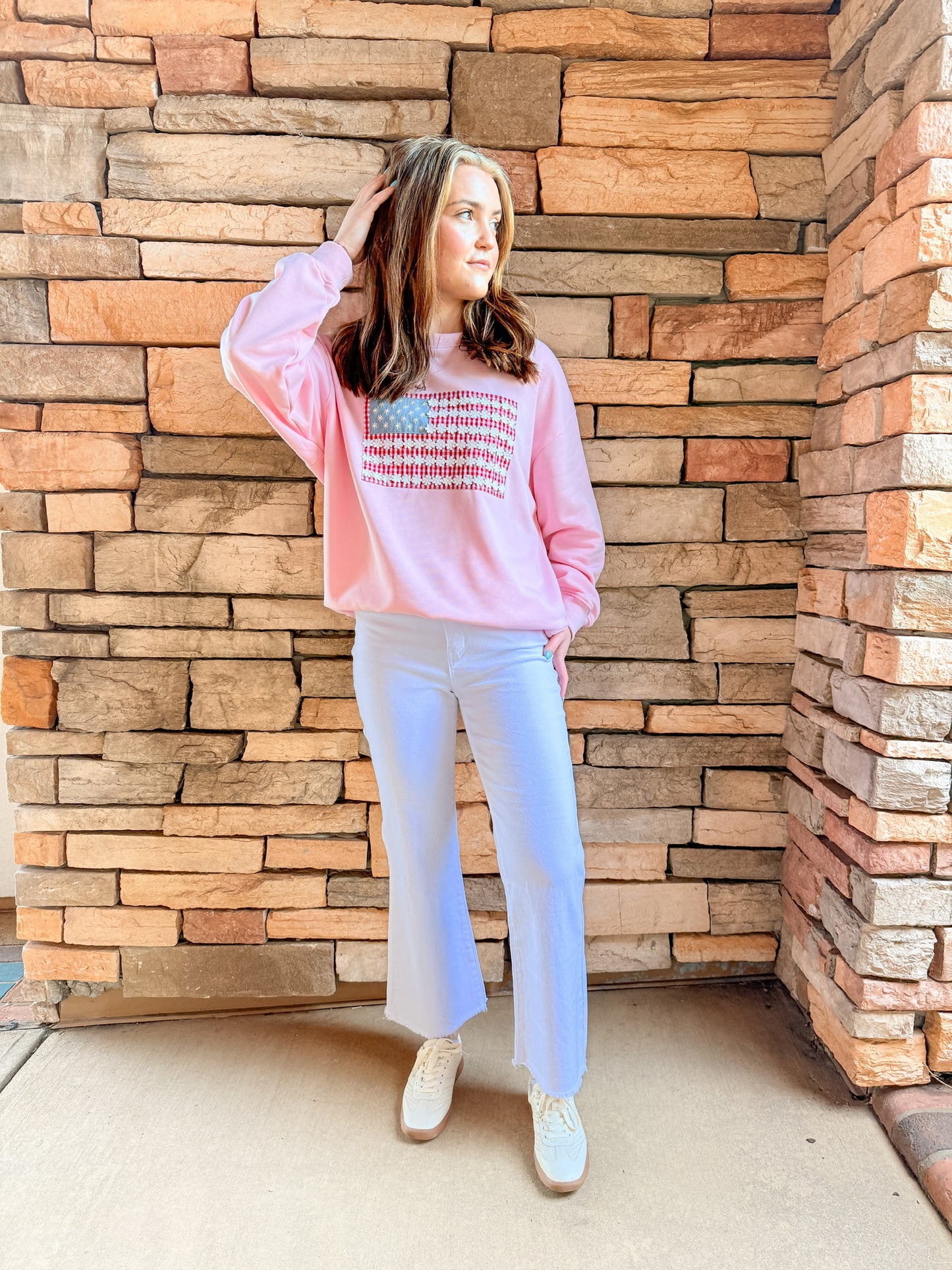 Too Cute In Pink Sweatshirt