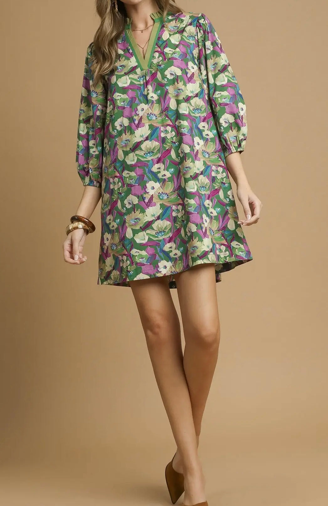 Benny Boho Ballon Sleeve Dress