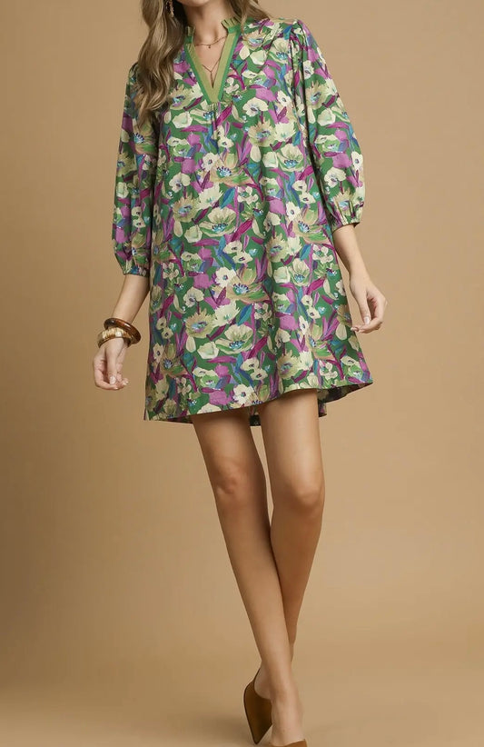 Benny Boho Ballon Sleeve Dress