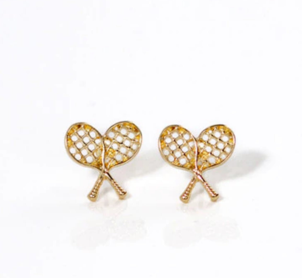 Racquet Stud Earrings