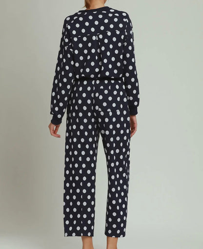 It’s Not Over Navy Polka Dot Set