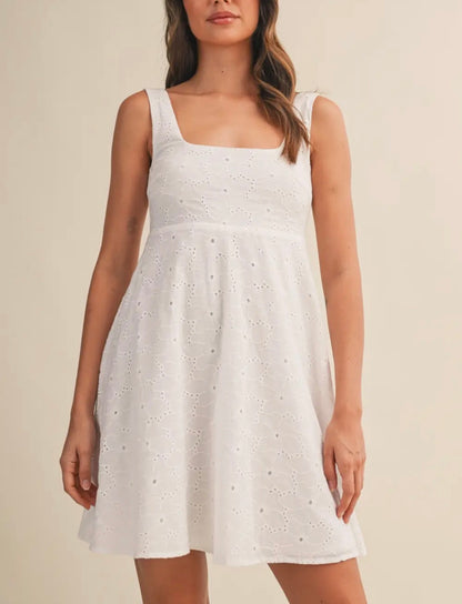 Ever Again Empire Flare Mini Dress