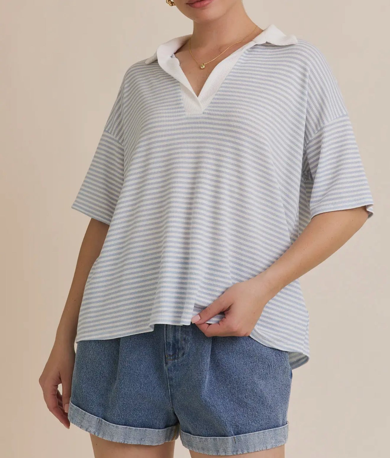 Baide Boxy Polo Shirt