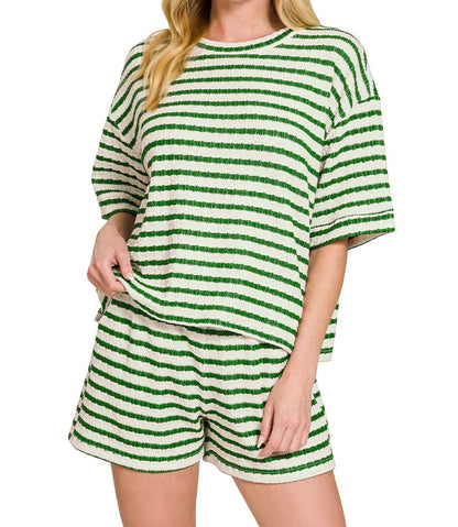 Sulta Striped Short Sleeve Set