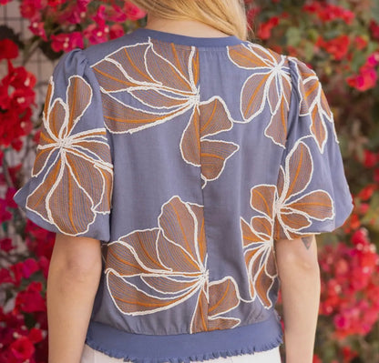 Dakota Detailed Floral Top