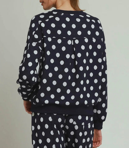 It’s Not Over Navy Polka Dot Set