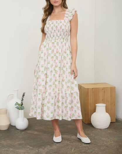 Tallie Tile Pattern Midi Dress