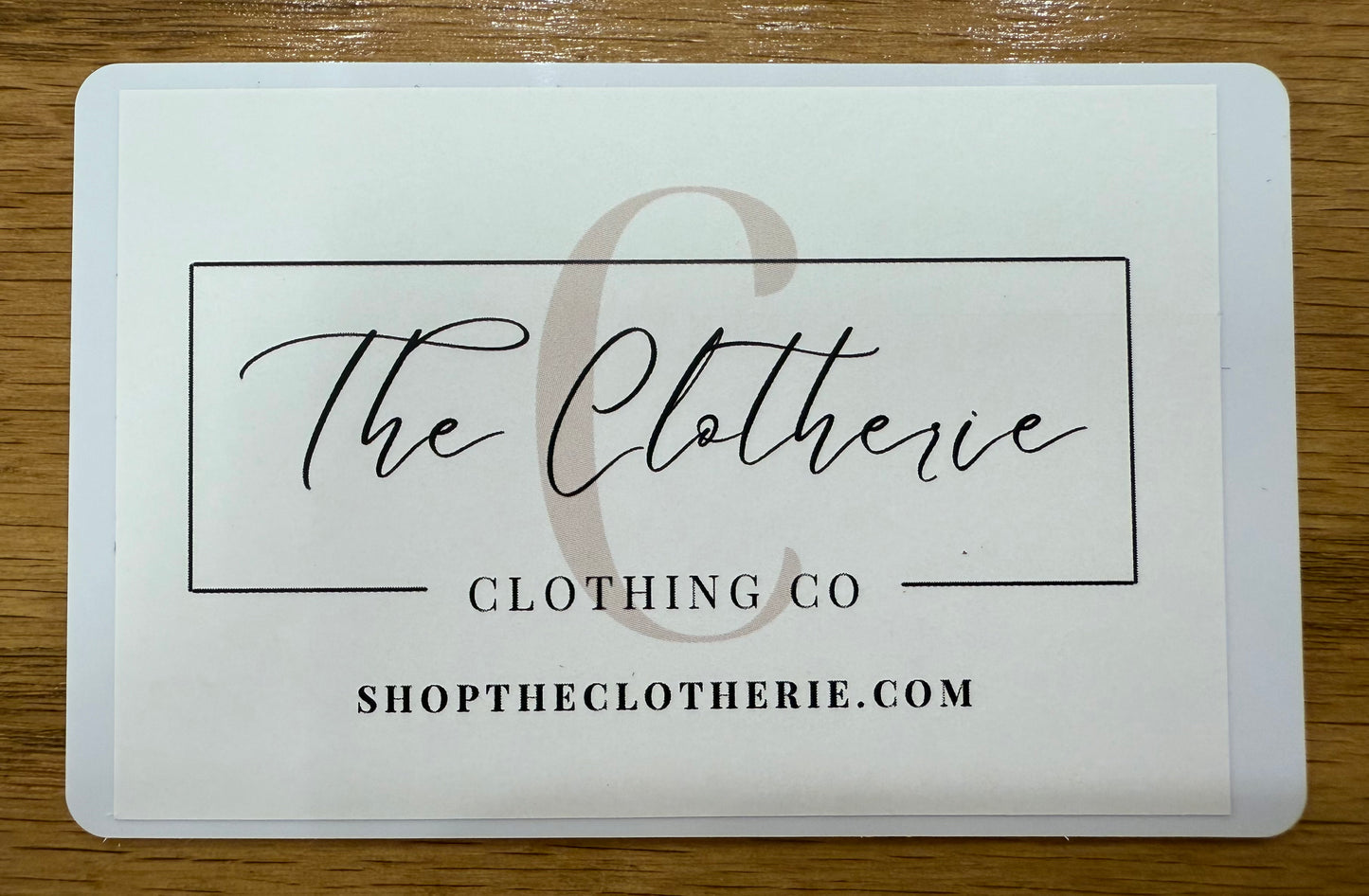 The Clotherie Gift Card