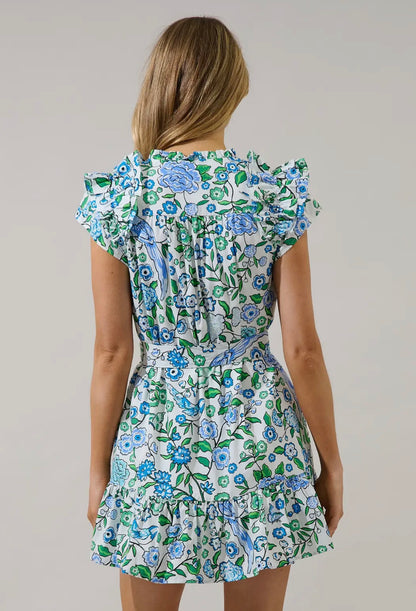 Ivona Ruffle Mini Dress
