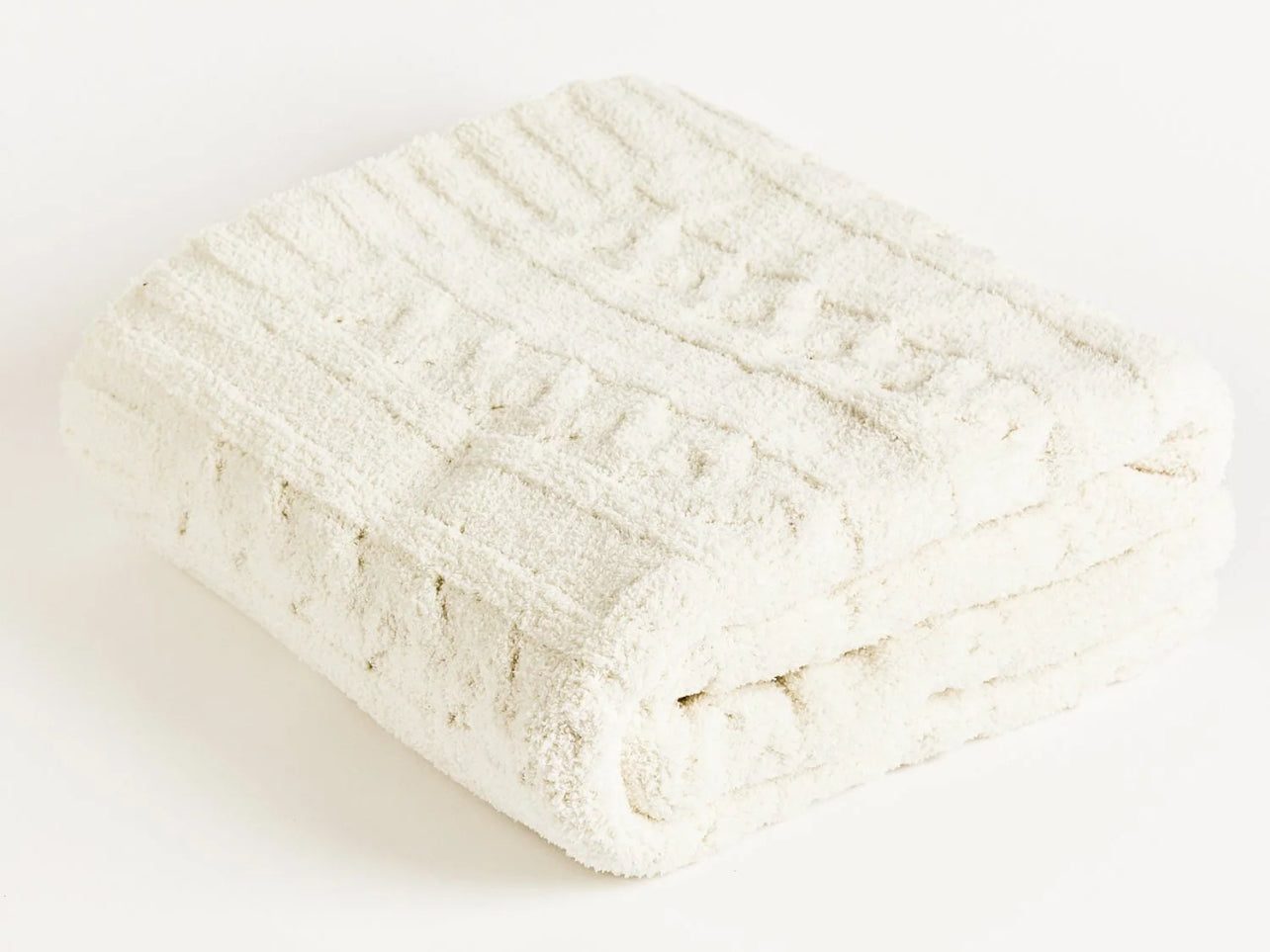 Braided Cable Knit Blanket