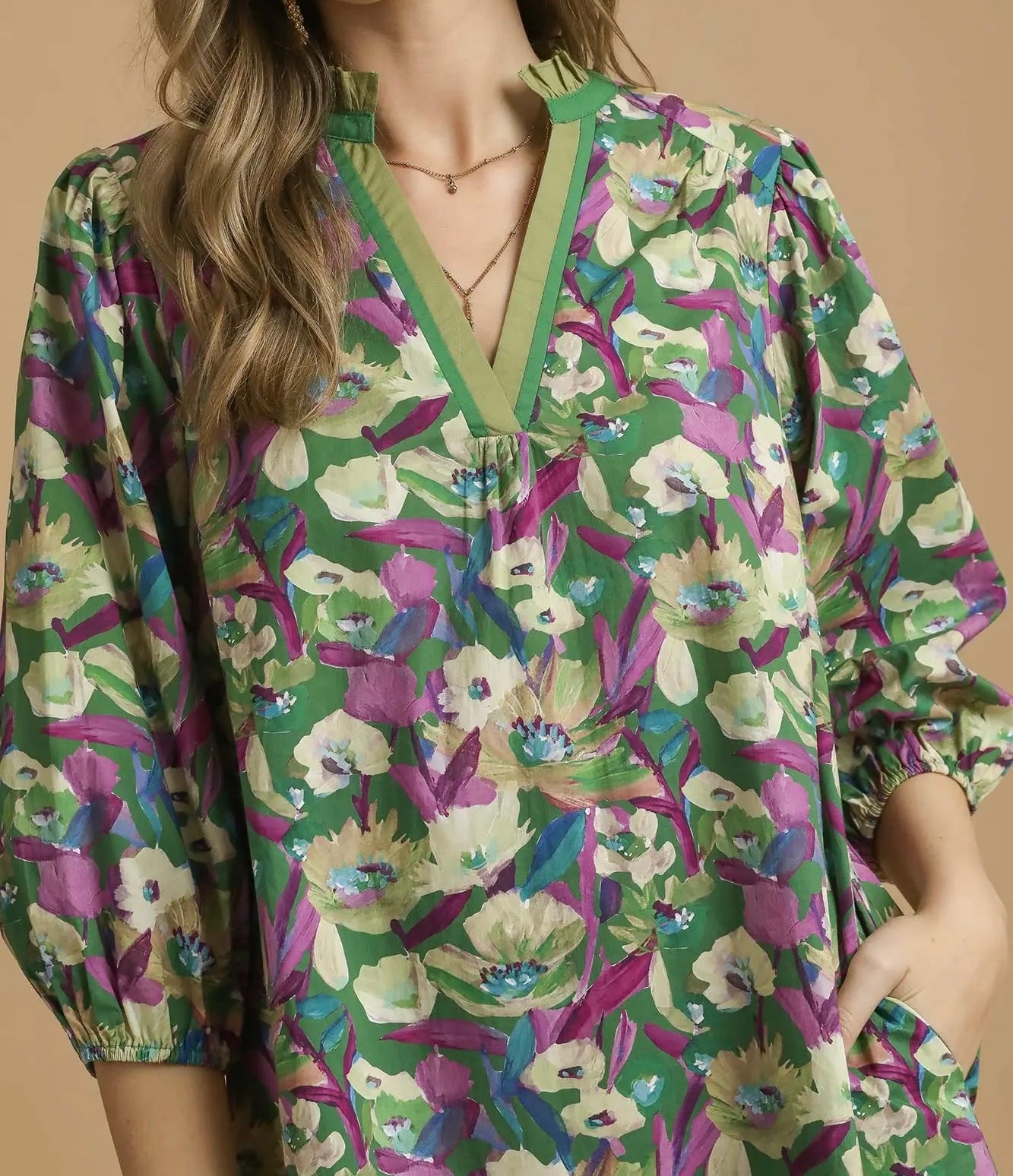 Benny Boho Ballon Sleeve Dress