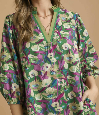 Benny Boho Ballon Sleeve Dress