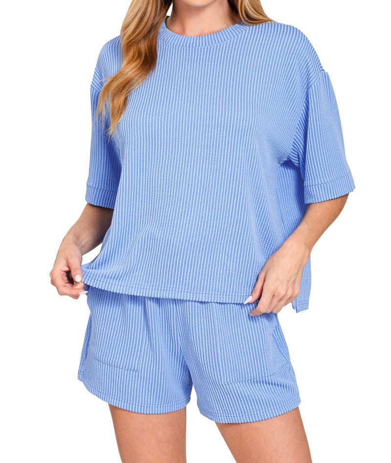Really Raised Rib Top & Short Set