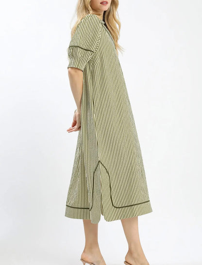 Sidni Striped Midi Dress