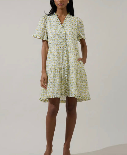 Trinny Floral Shift Mini Dress