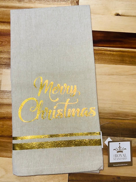 Glamour Merry Christmas Hand Towel