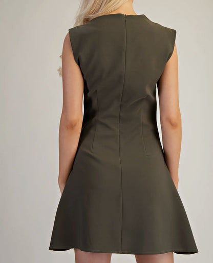 Bethany Boat Neck Mini Dress