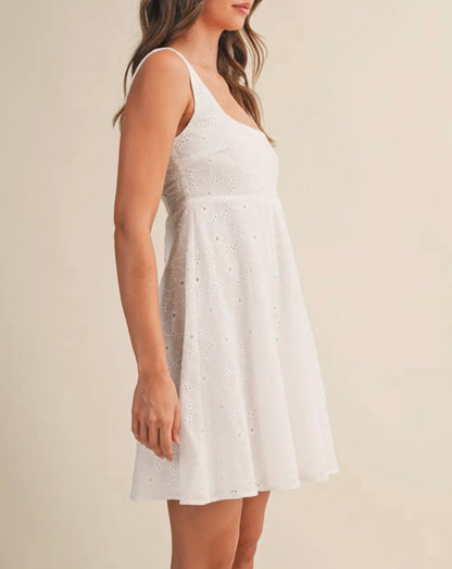 Ever Again Empire Flare Mini Dress