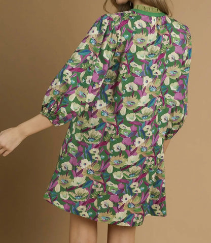 Benny Boho Ballon Sleeve Dress