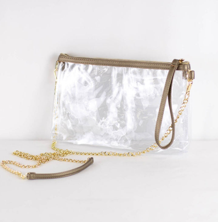 Double Zip Clear Crossbody