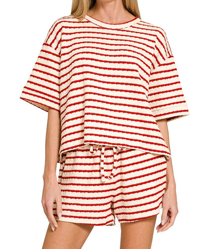 Sulta Striped Short Sleeve Set