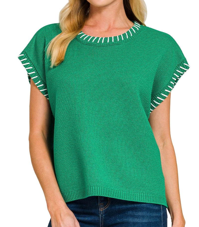 Stitch Detail Oversize Sweater