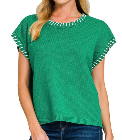 Stitch Detail Oversize Sweater