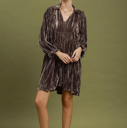 Velvet Baby Babydoll Mini Dress