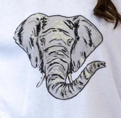 Elephant Sequin Sweatshirt