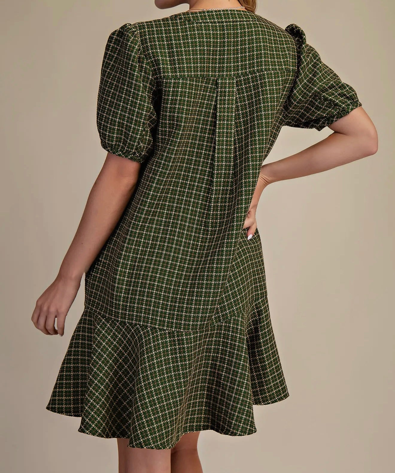 Henley Hunter Green Mini Dress