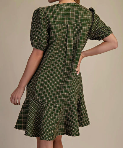 Henley Hunter Green Mini Dress