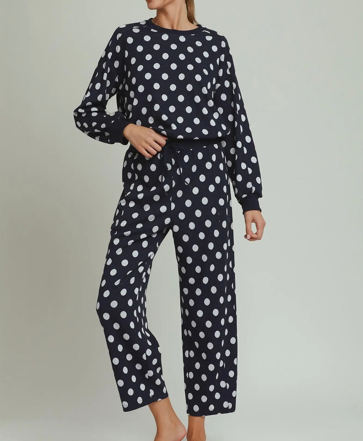 It’s Not Over Navy Polka Dot Set