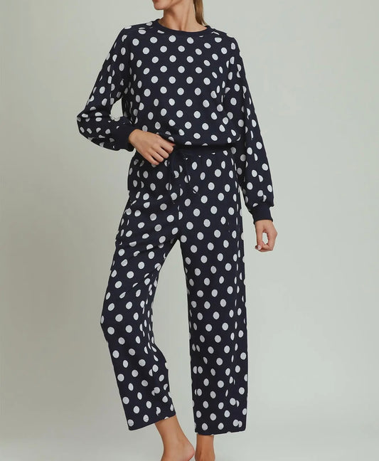 It’s Not Over Navy Polka Dot Set
