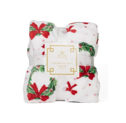 Luxuriously Soft Clara Wreath Throw