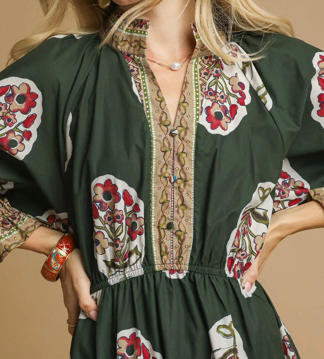 Francine Floral Patch Dress