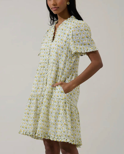 Trinny Floral Shift Mini Dress