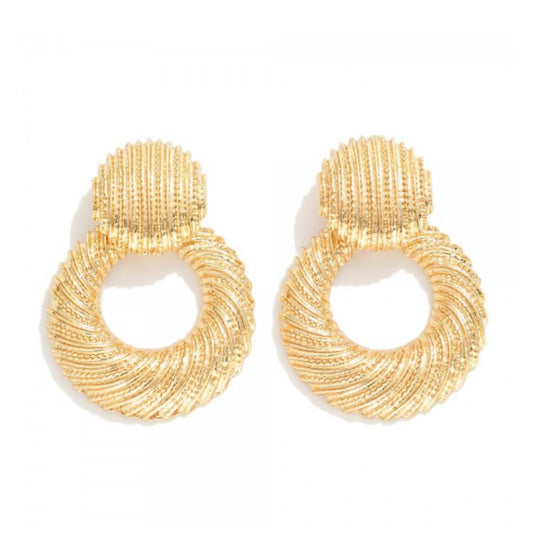 Metal Door Knocker Earrings